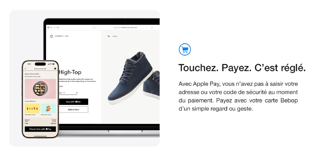  Votre iPhone devient votre carte Bebop.